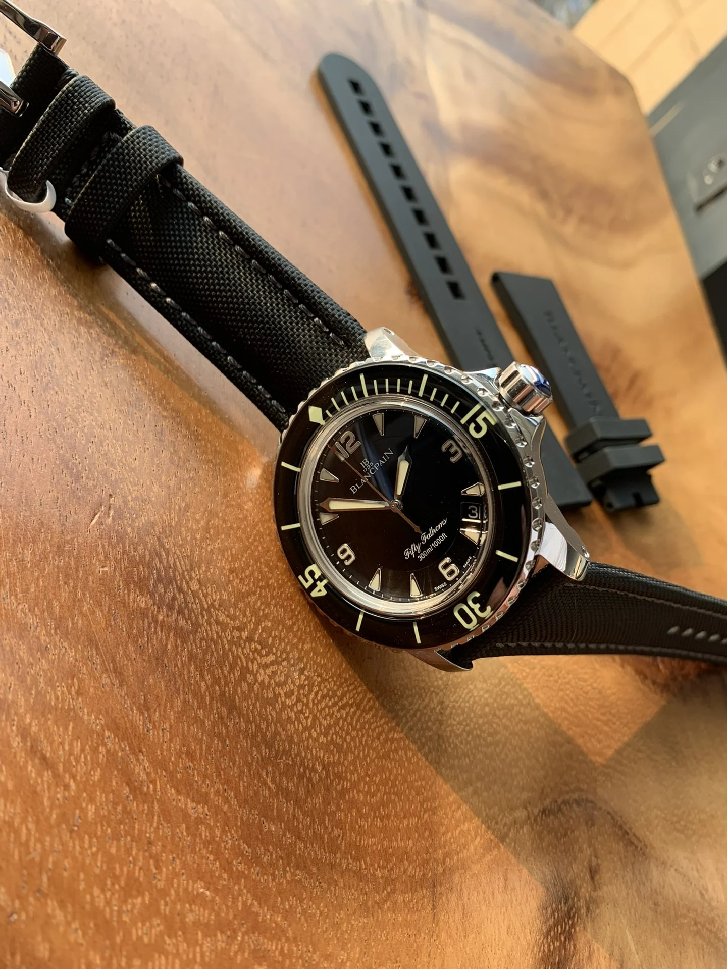 Blancpain 45mm — photographed off the sweep