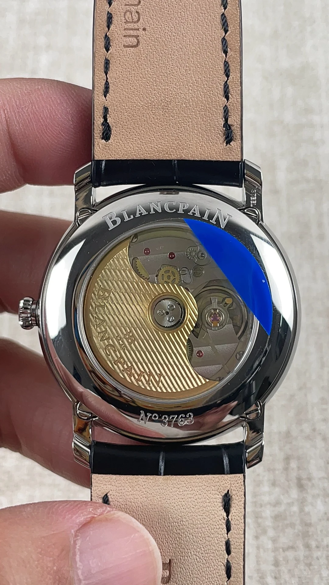 Blancpain 6654 All True Functions — photographed off the sweep