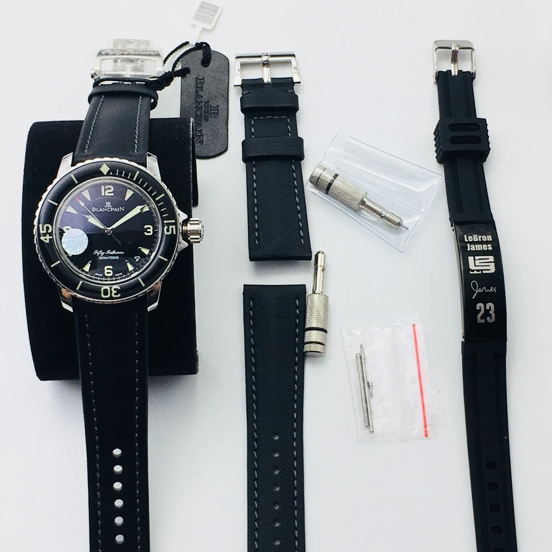 Blancpain Bathyscaphe Meteorite Grey Dial 43mm — photographed off the sweep