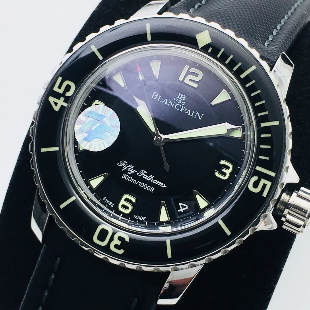 Blancpain Bathyscaphe Meteorite Grey Dial 43mm — photographed off the sweep