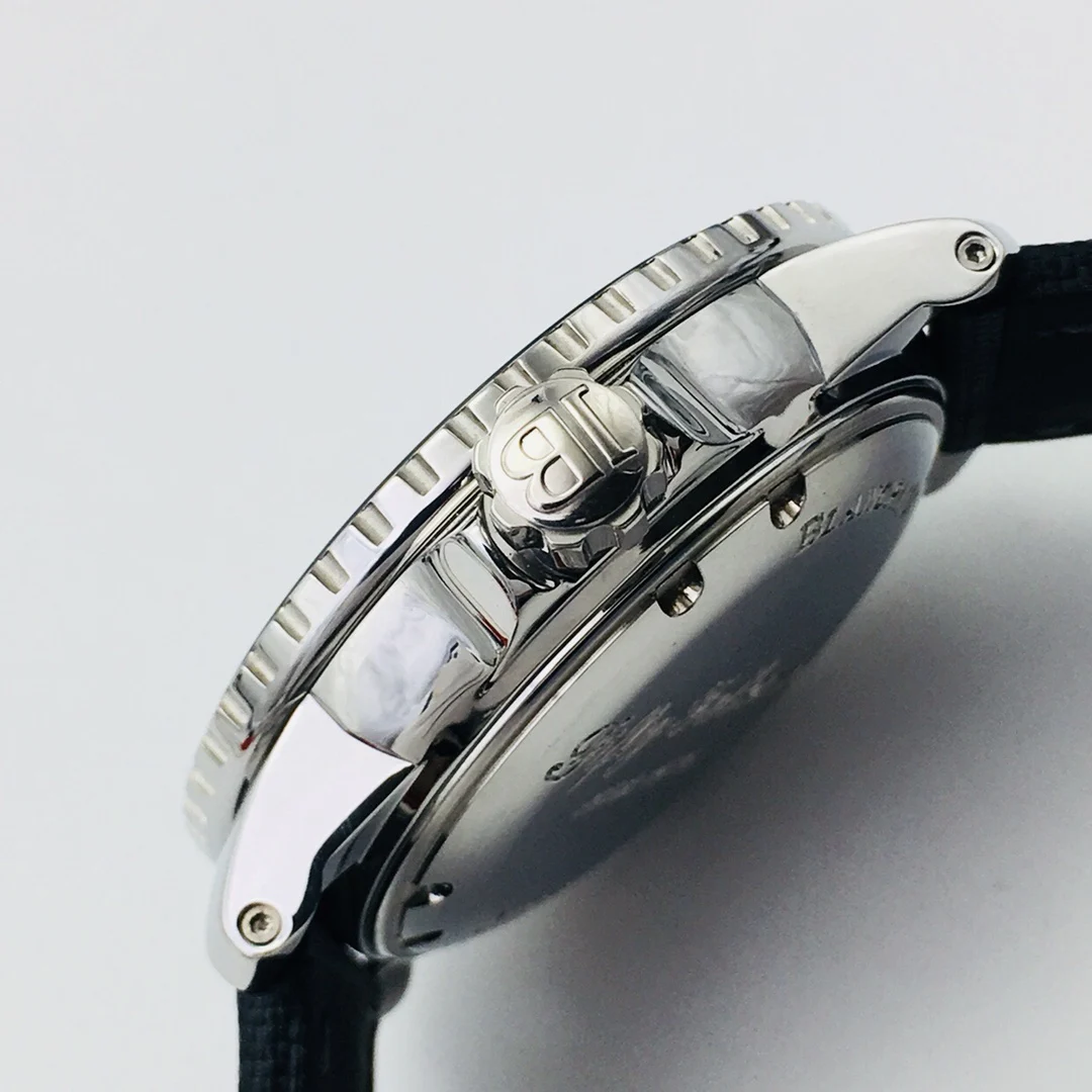 Blancpain Bathyscaphe Meteorite Grey Dial 43mm — photographed off the sweep