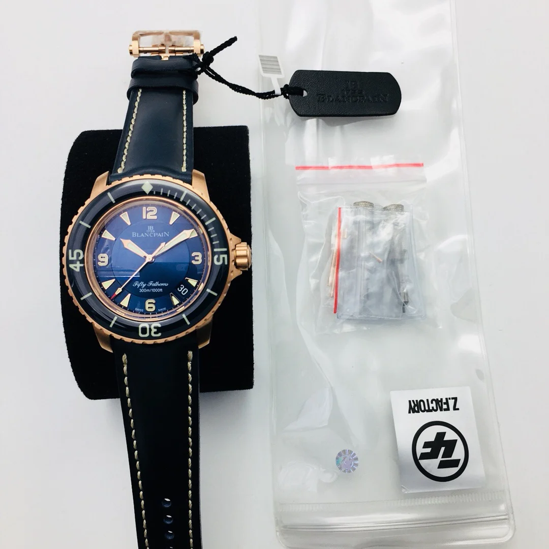 Blancpain Bathyscaphe Meteorite Grey Dial 43mm — photographed off the sweep