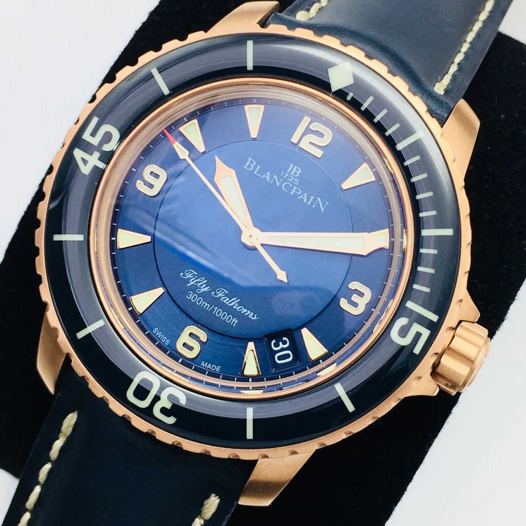 Blancpain Bathyscaphe Meteorite Grey Dial 43mm — photographed off the sweep