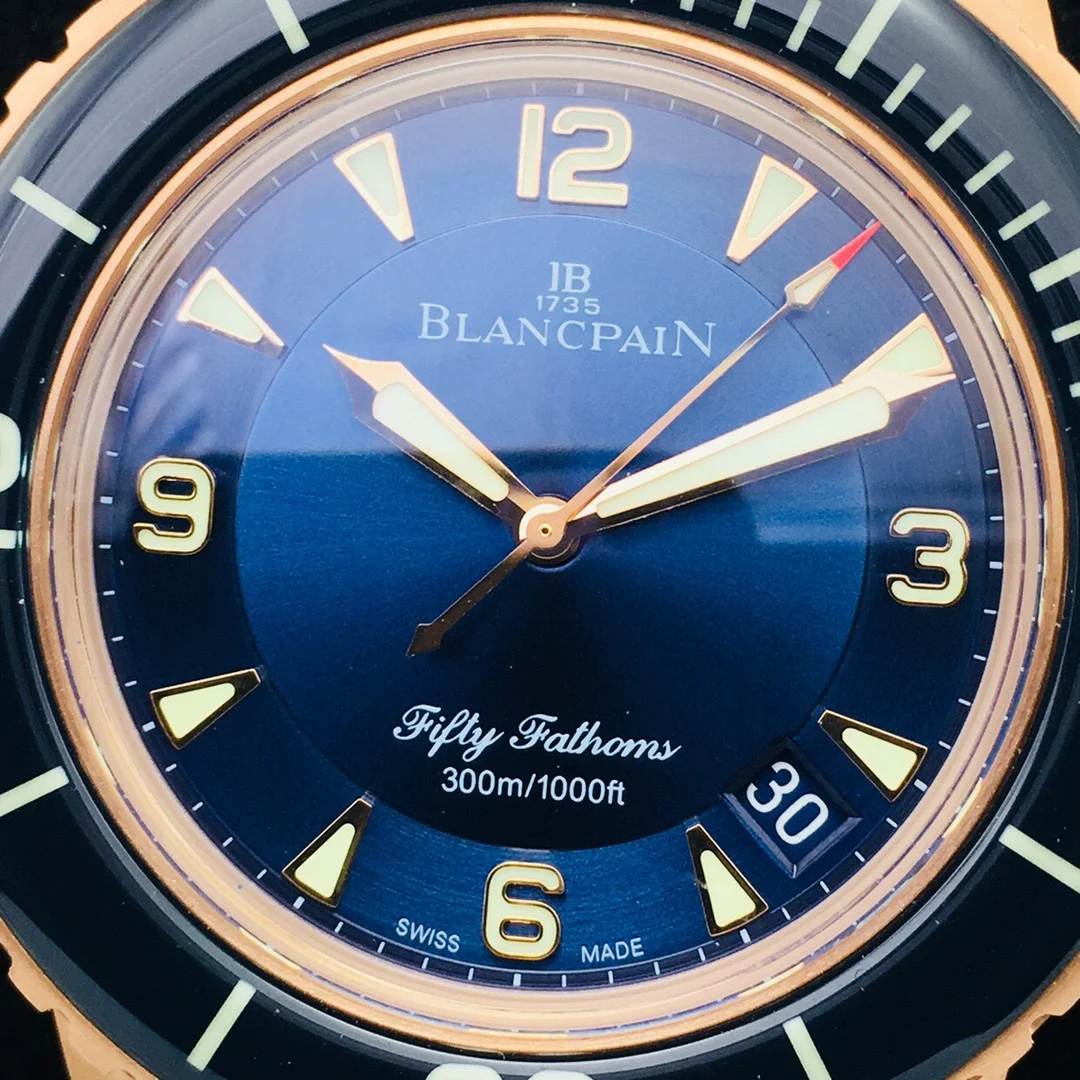 Blancpain Bathyscaphe Meteorite Grey Dial 43mm — photographed off the sweep