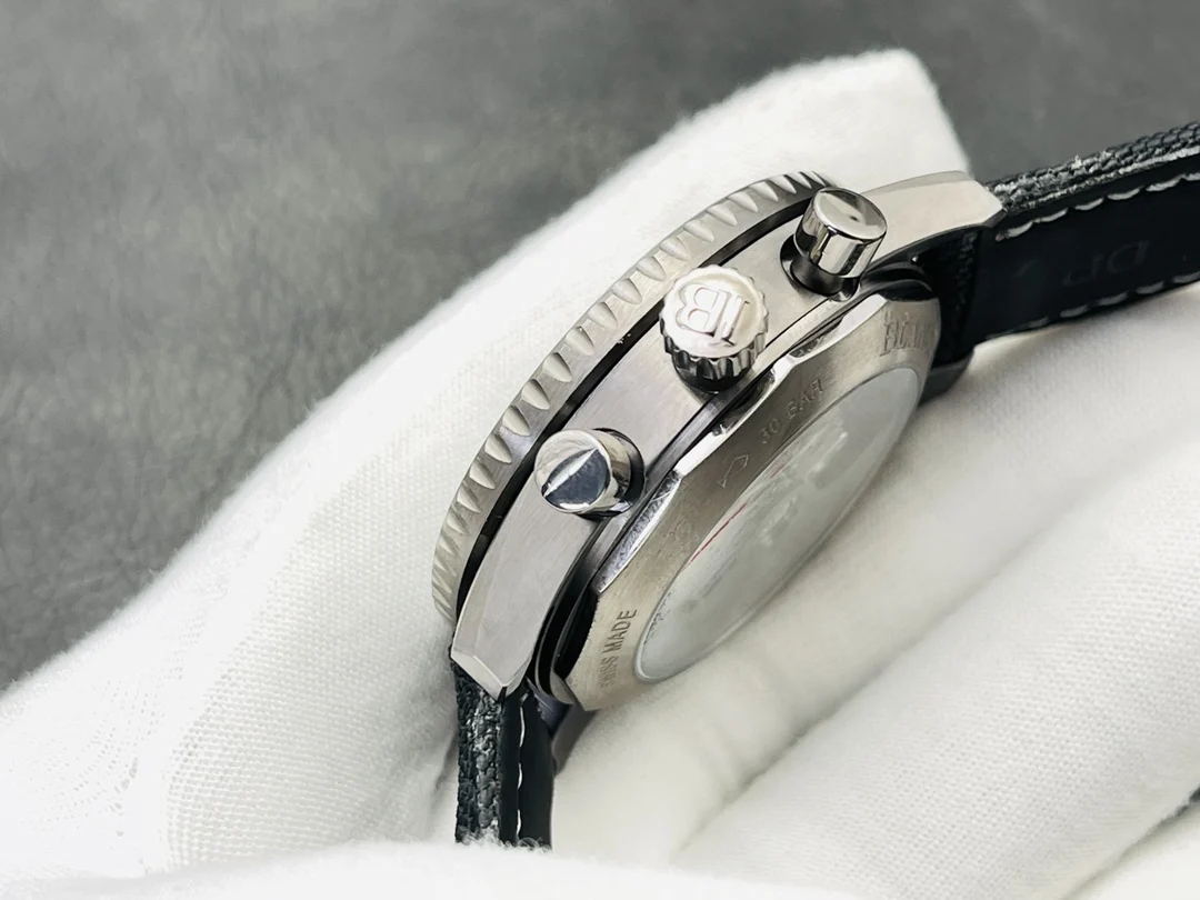 Blancpain Fifty Fathoms 43mm — photographed off the sweep