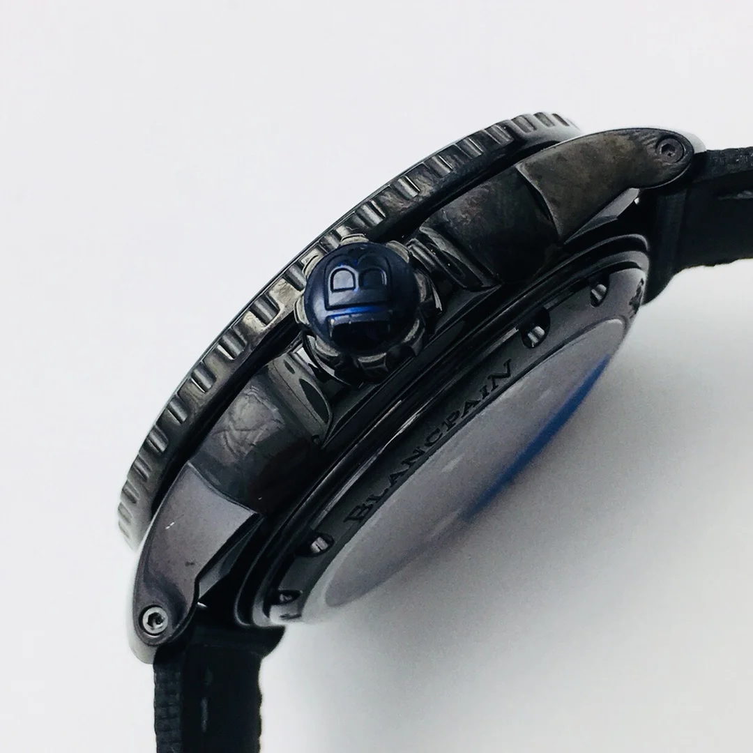 Blancpain Fifty Fathoms 45mm — photographed off the sweep