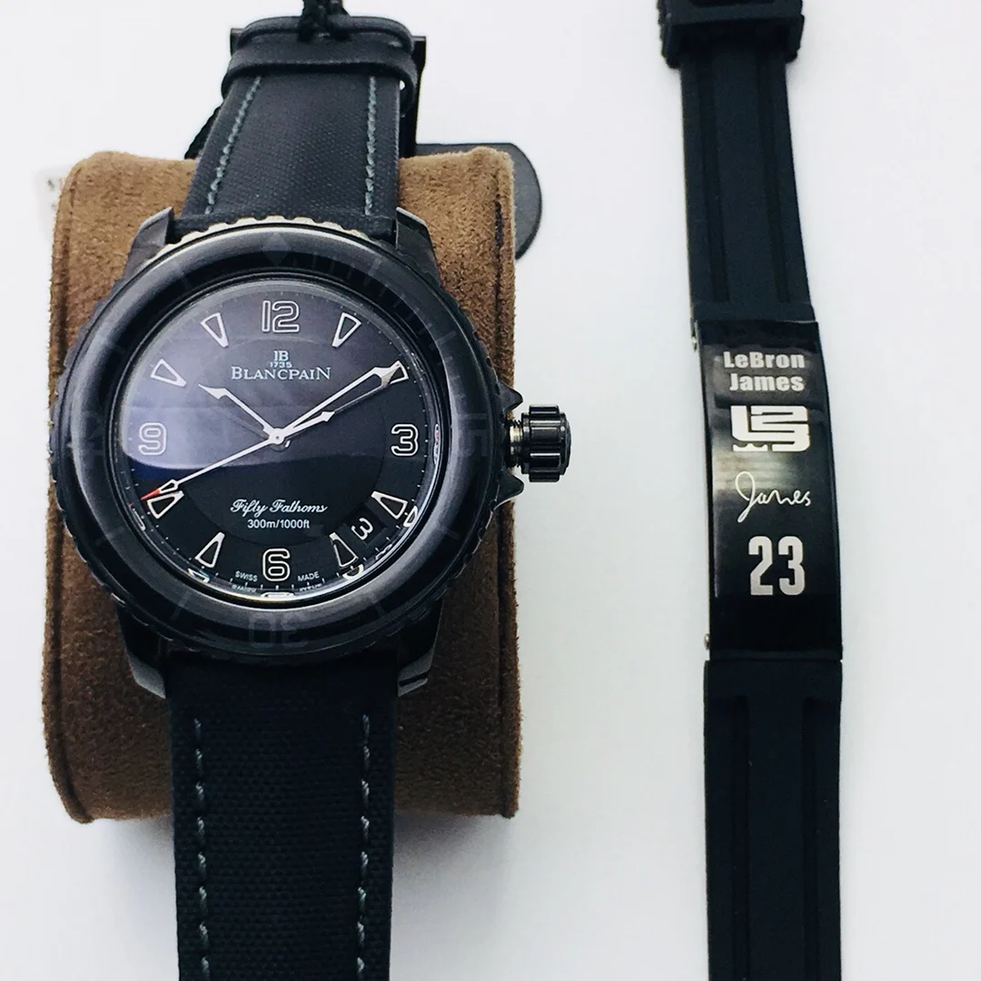 Blancpain Fifty Fathoms 45mm — photographed off the sweep