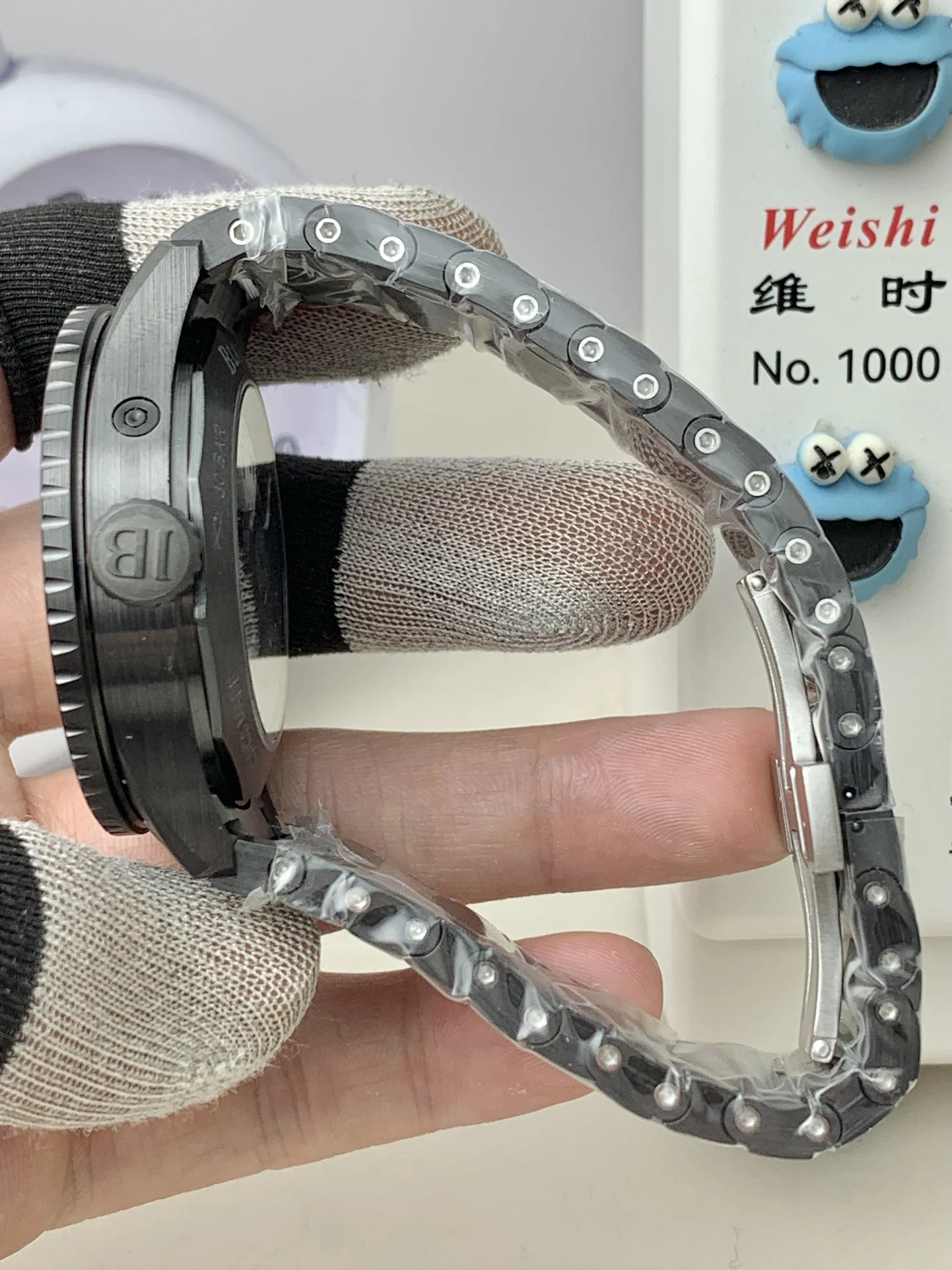 Blancpain Moon Phase Titanium — photographed off the sweep