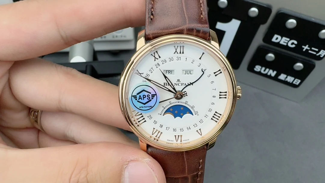 Blancpain Moon Phase — photographed off the sweep