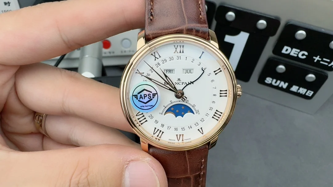 Blancpain Moon Phase — photographed off the sweep
