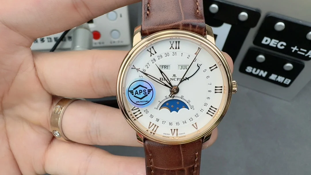 Blancpain Moon Phase — photographed off the sweep