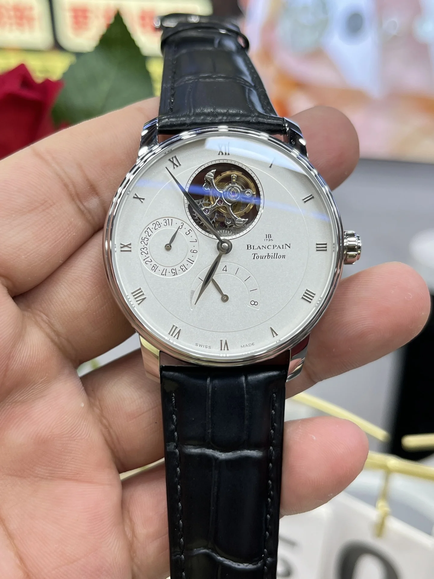 Blancpain Tourbillon — photographed off the sweep