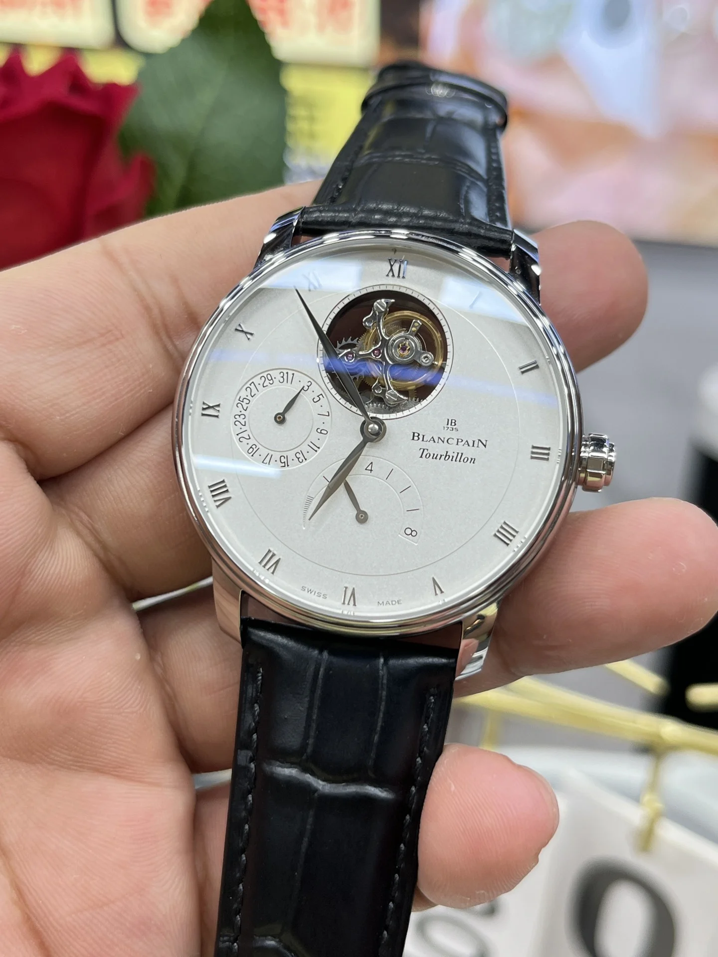 Blancpain Tourbillon — photographed off the sweep