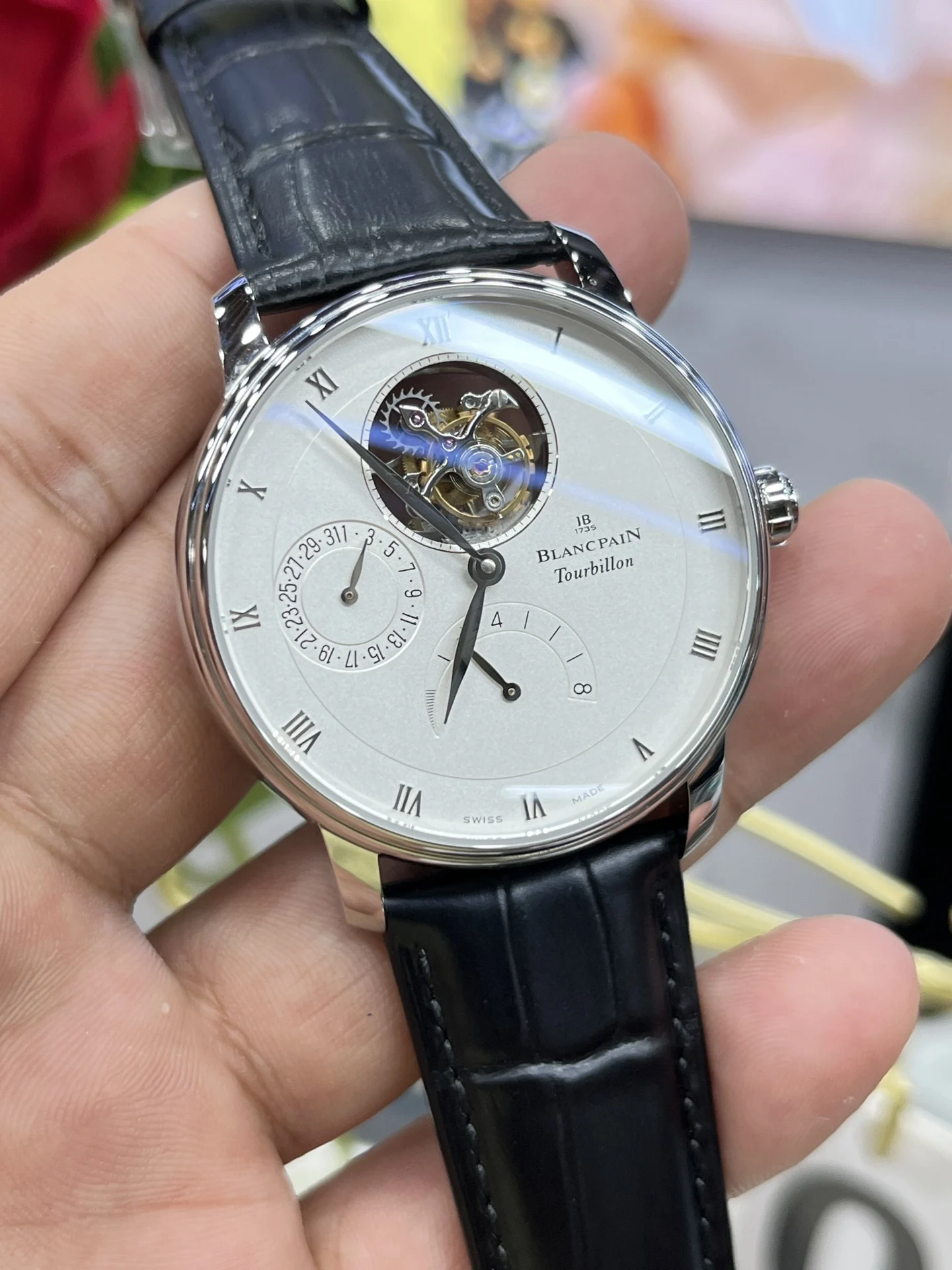 Blancpain Tourbillon — photographed off the sweep