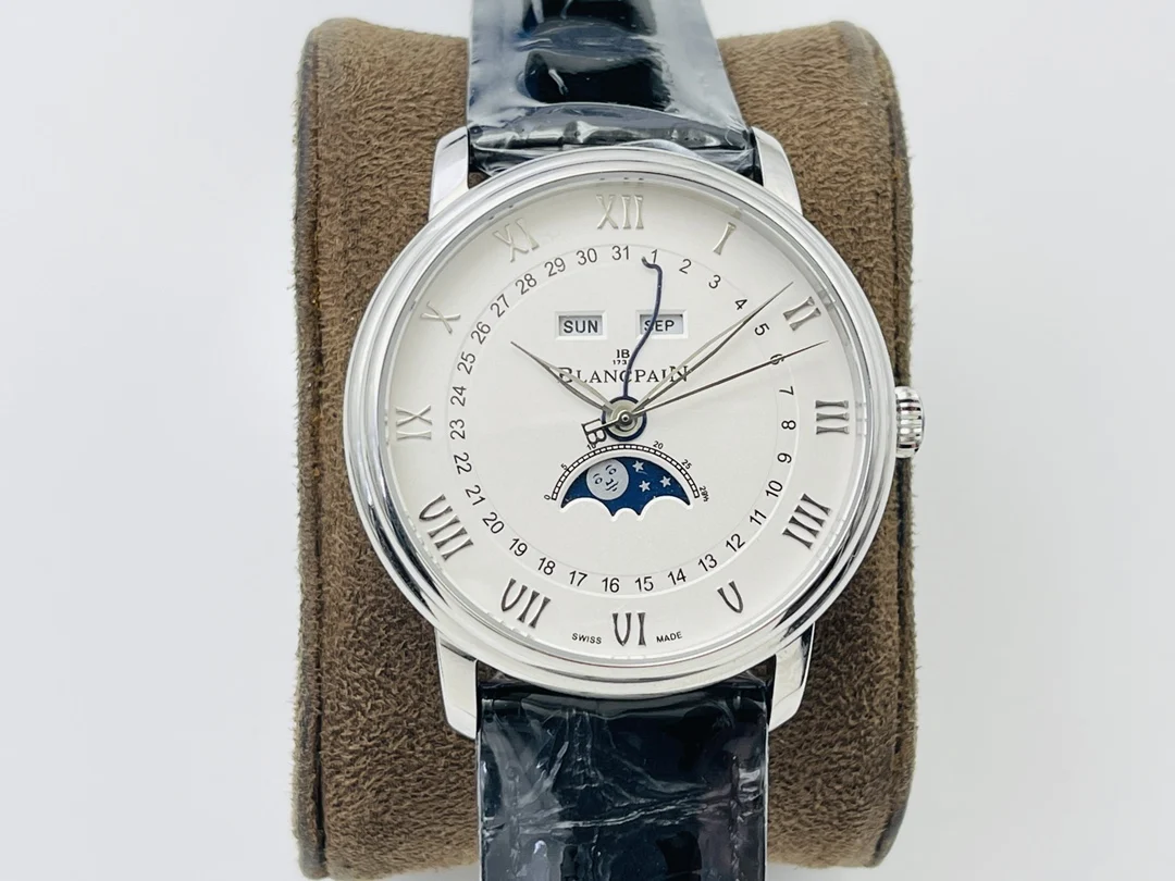 Blancpain Villeret Moon Phase — photographed off the sweep