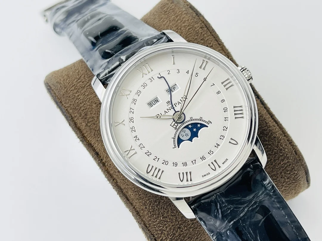 Blancpain Villeret Moon Phase — photographed off the sweep