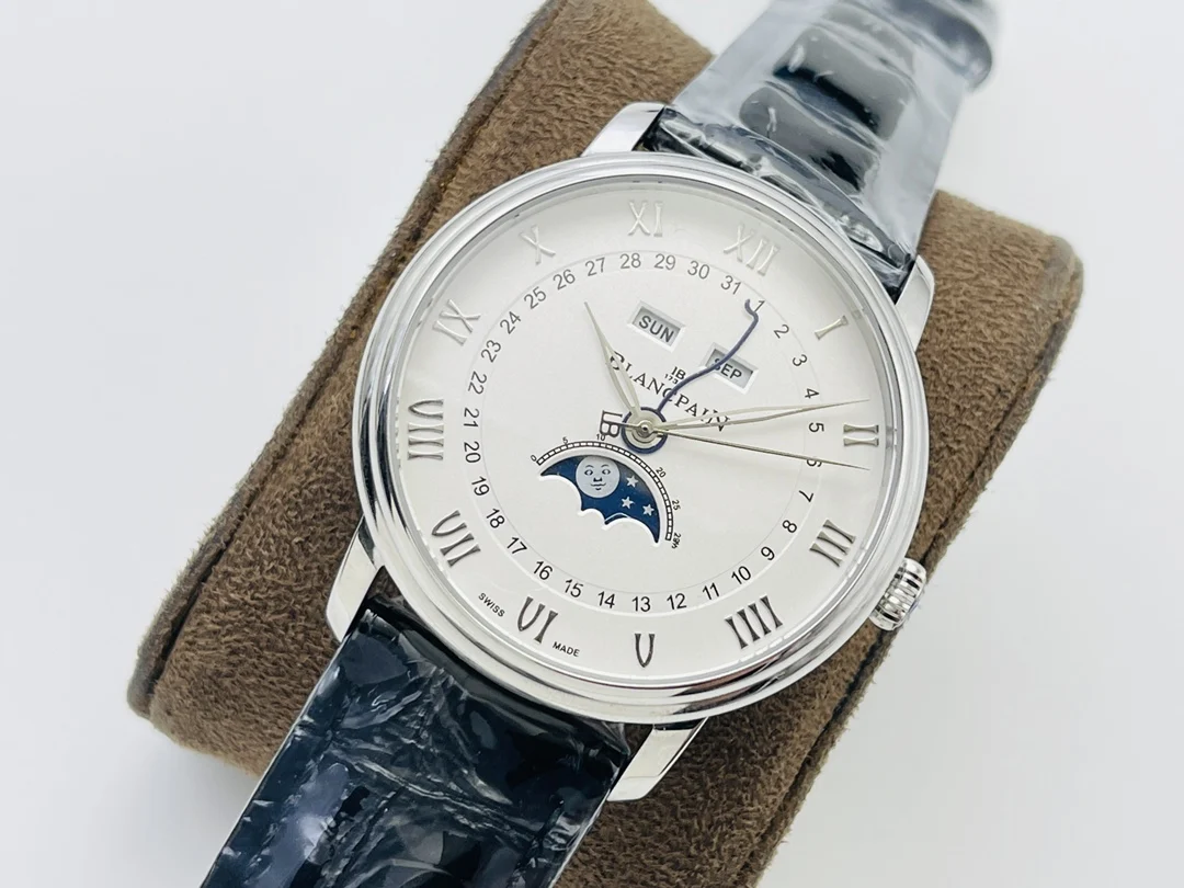 Blancpain Villeret Moon Phase — photographed off the sweep