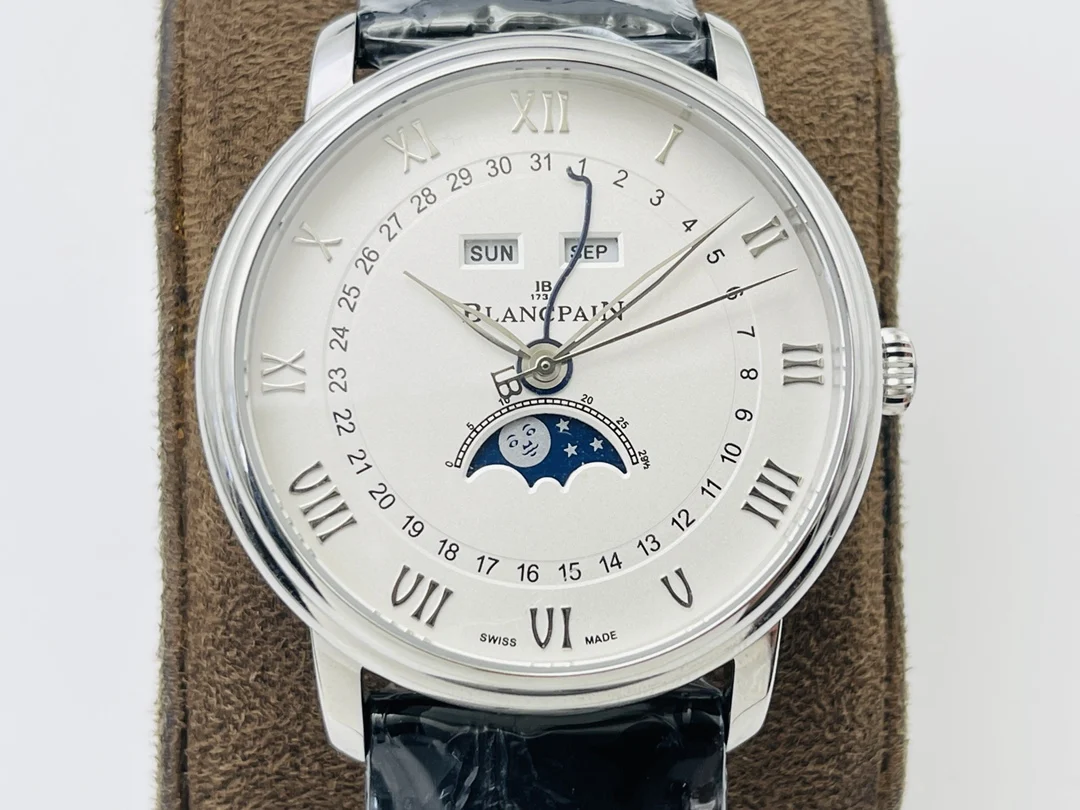 Blancpain Villeret Moon Phase — photographed off the sweep