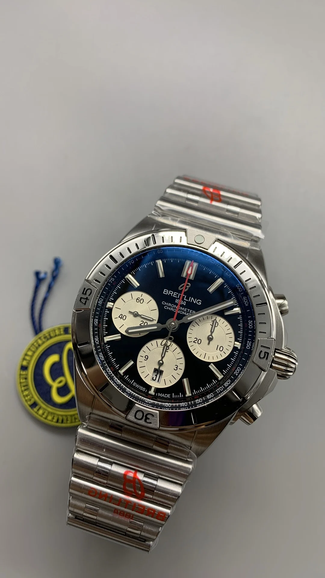 BLS, Bullet-Link Bracelet, Timer, Black — photographed off the sweep