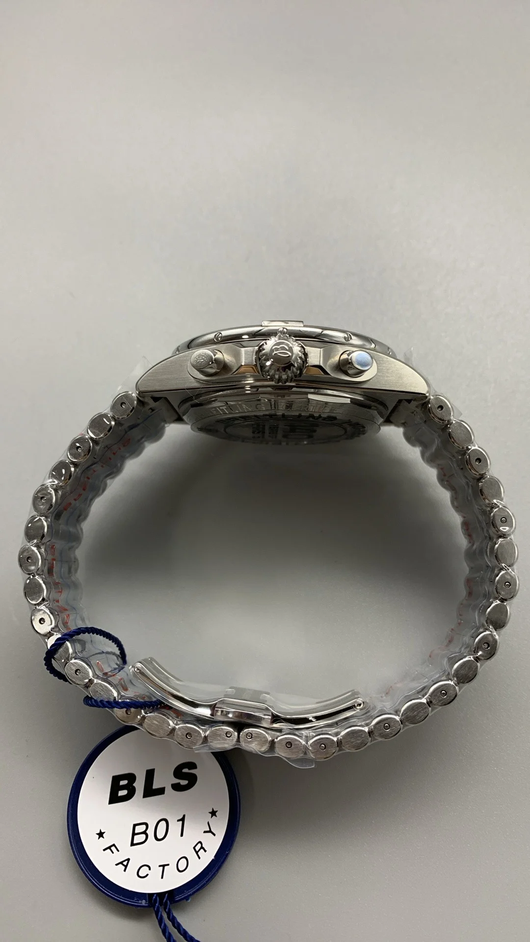 BLS, Bullet-Link Bracelet, Timer, Black — photographed off the sweep