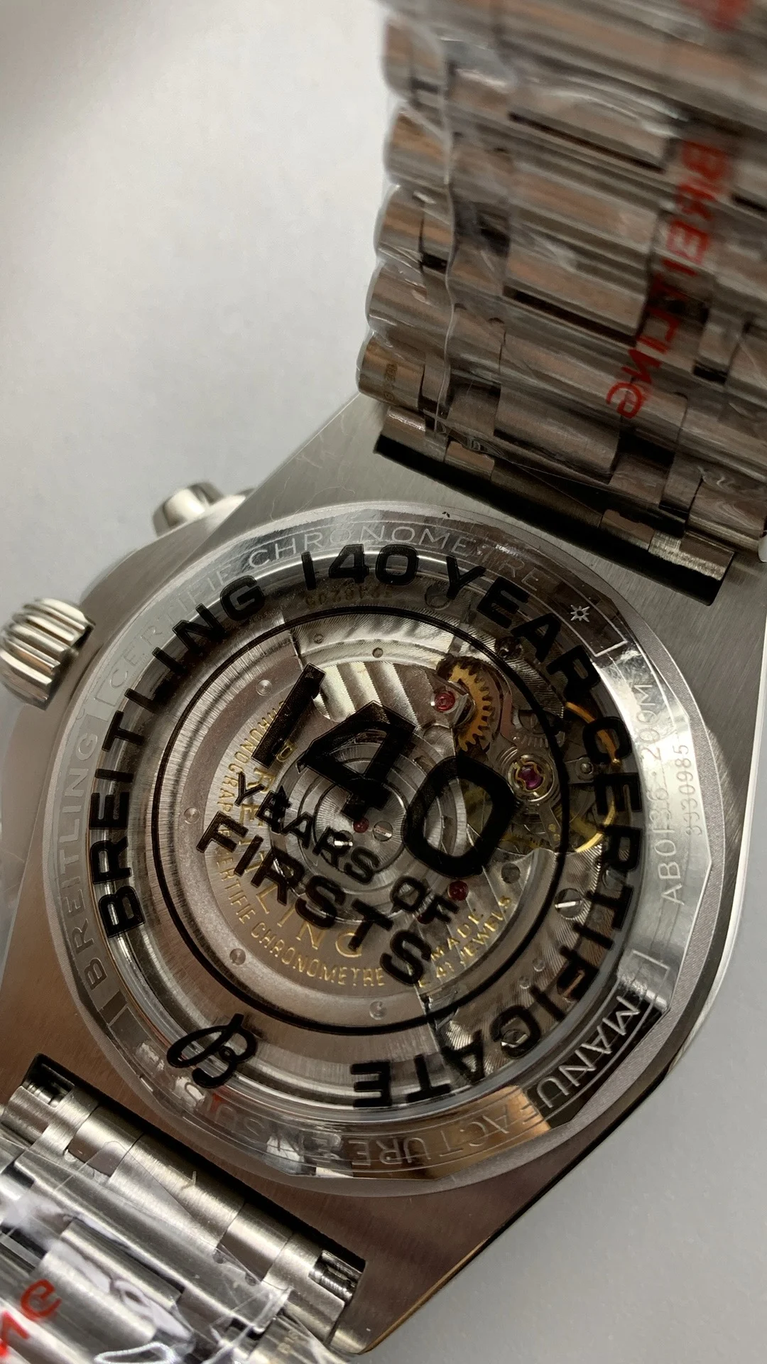 BLS, Bullet-Link Bracelet, Timer, Black — photographed off the sweep