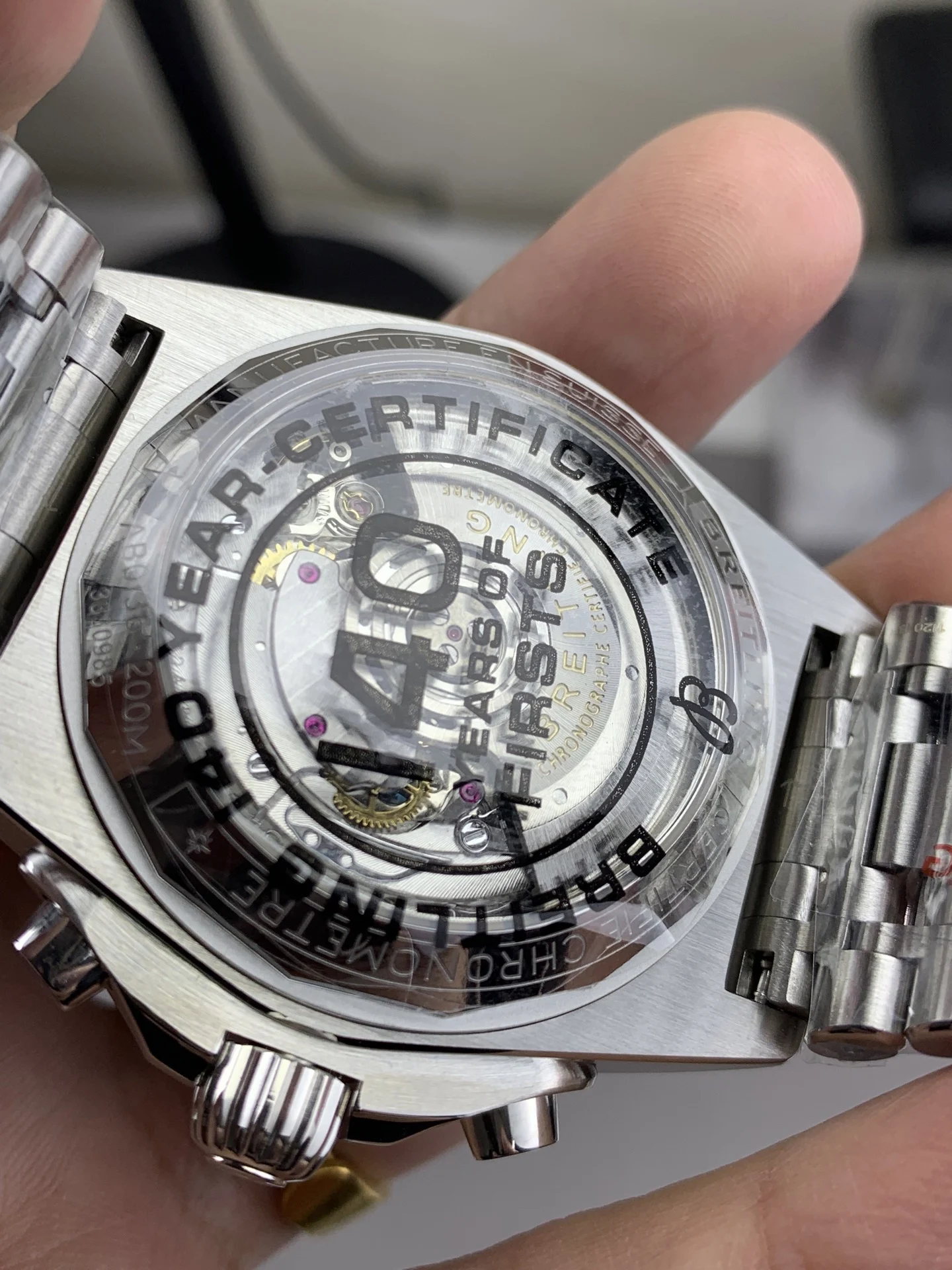 BLS Factory Bullet Chain Steel Bracelet Version — photographed off the sweep