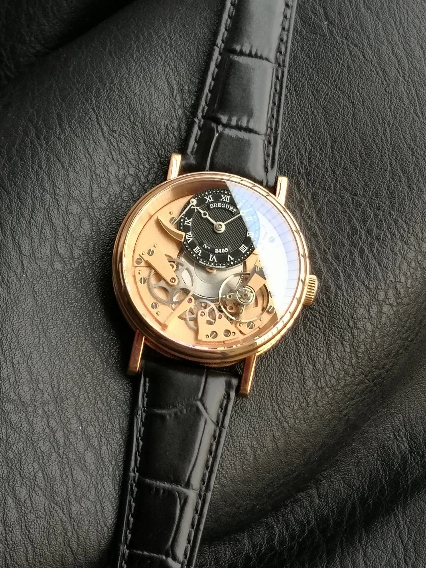Breguet Black Dial 40mm — photographed off the sweep