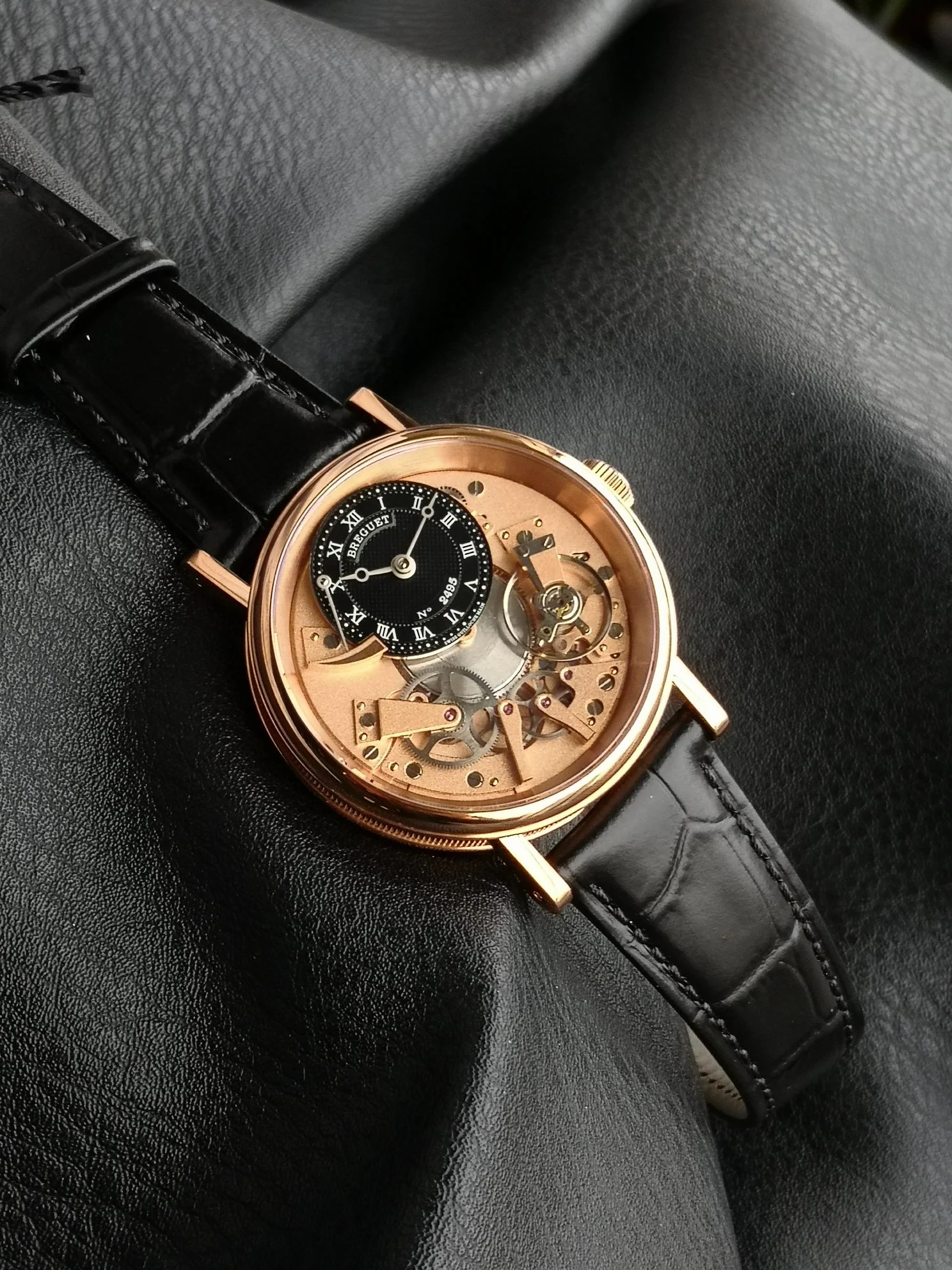 Breguet Black Dial 40mm — photographed off the sweep