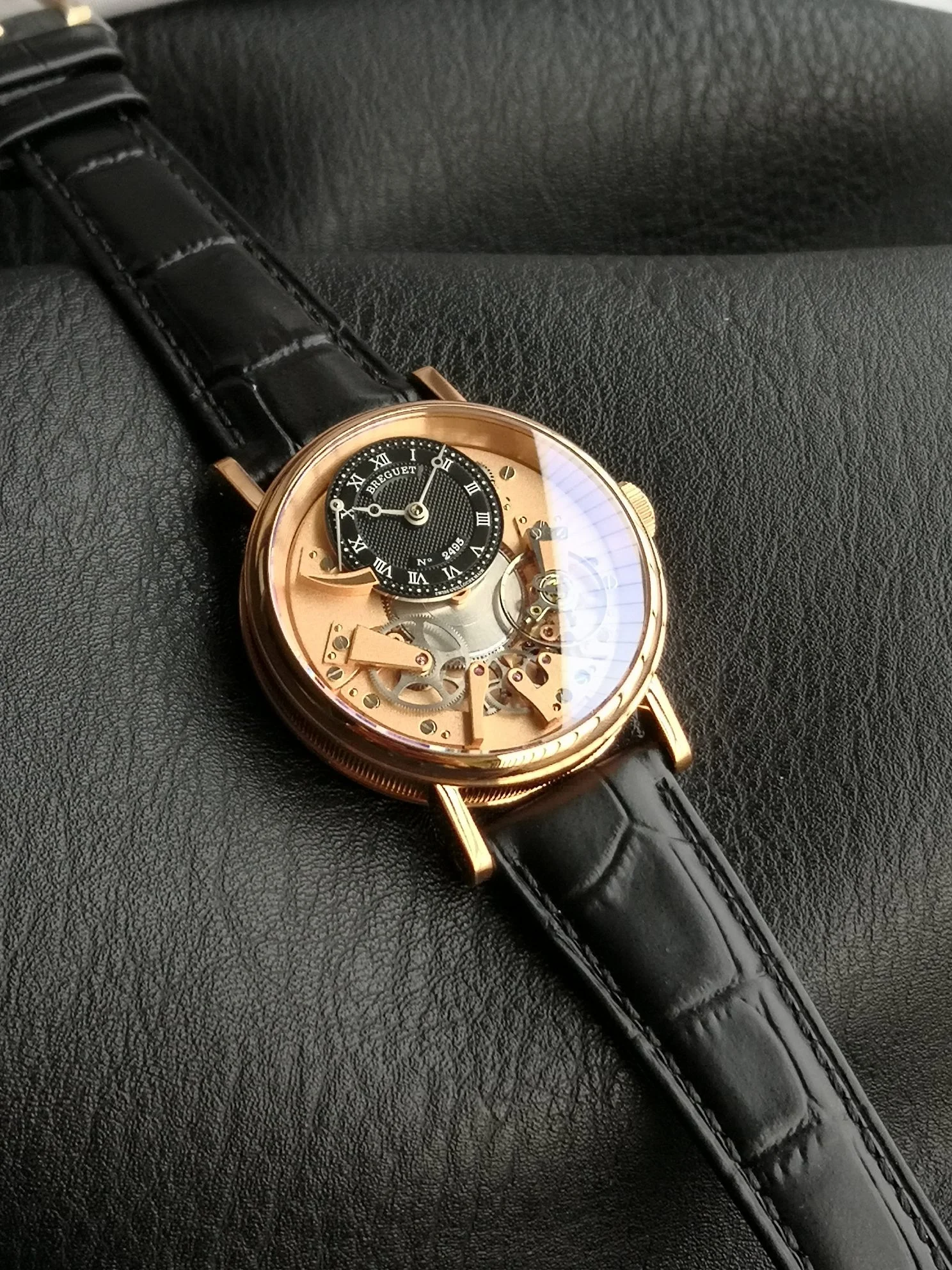 Breguet Black Dial 40mm — photographed off the sweep