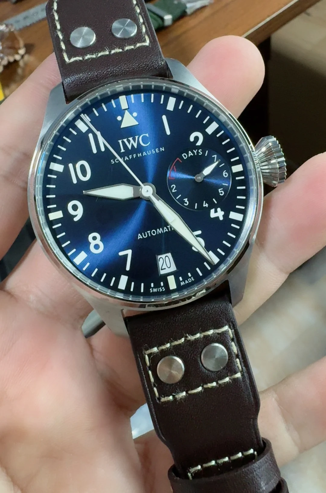 Breguet Blue Dial — photographed off the sweep