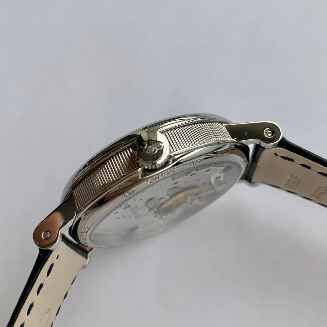 Breguet Rose Gold Silver Dial — photographed off the sweep
