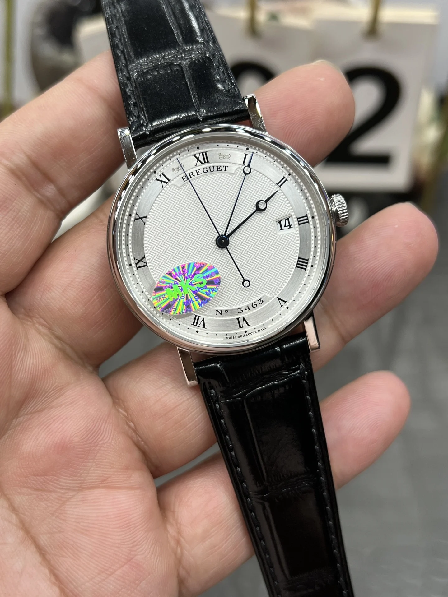 Breguet White Dial — photographed off the sweep