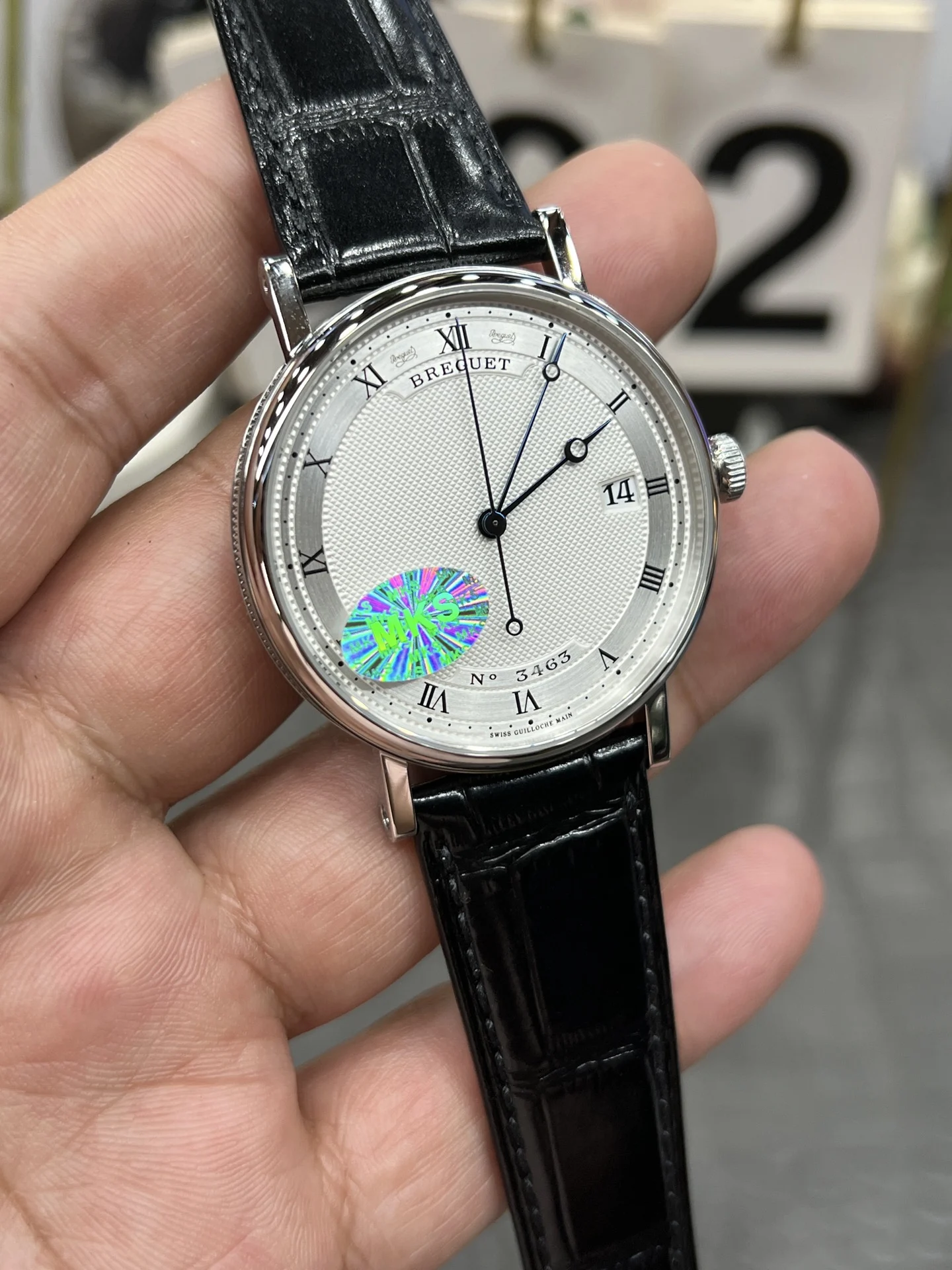 Breguet White Dial — photographed off the sweep
