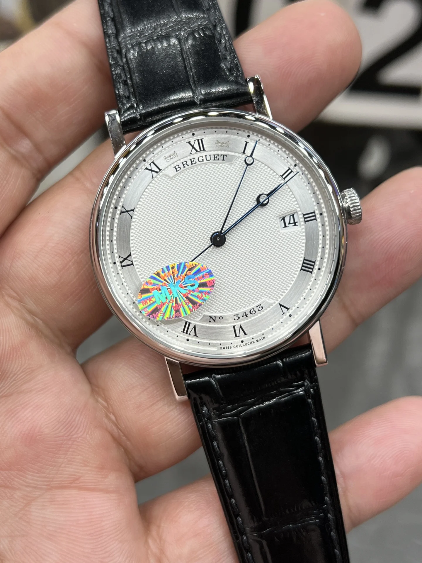 Breguet White Dial — photographed off the sweep