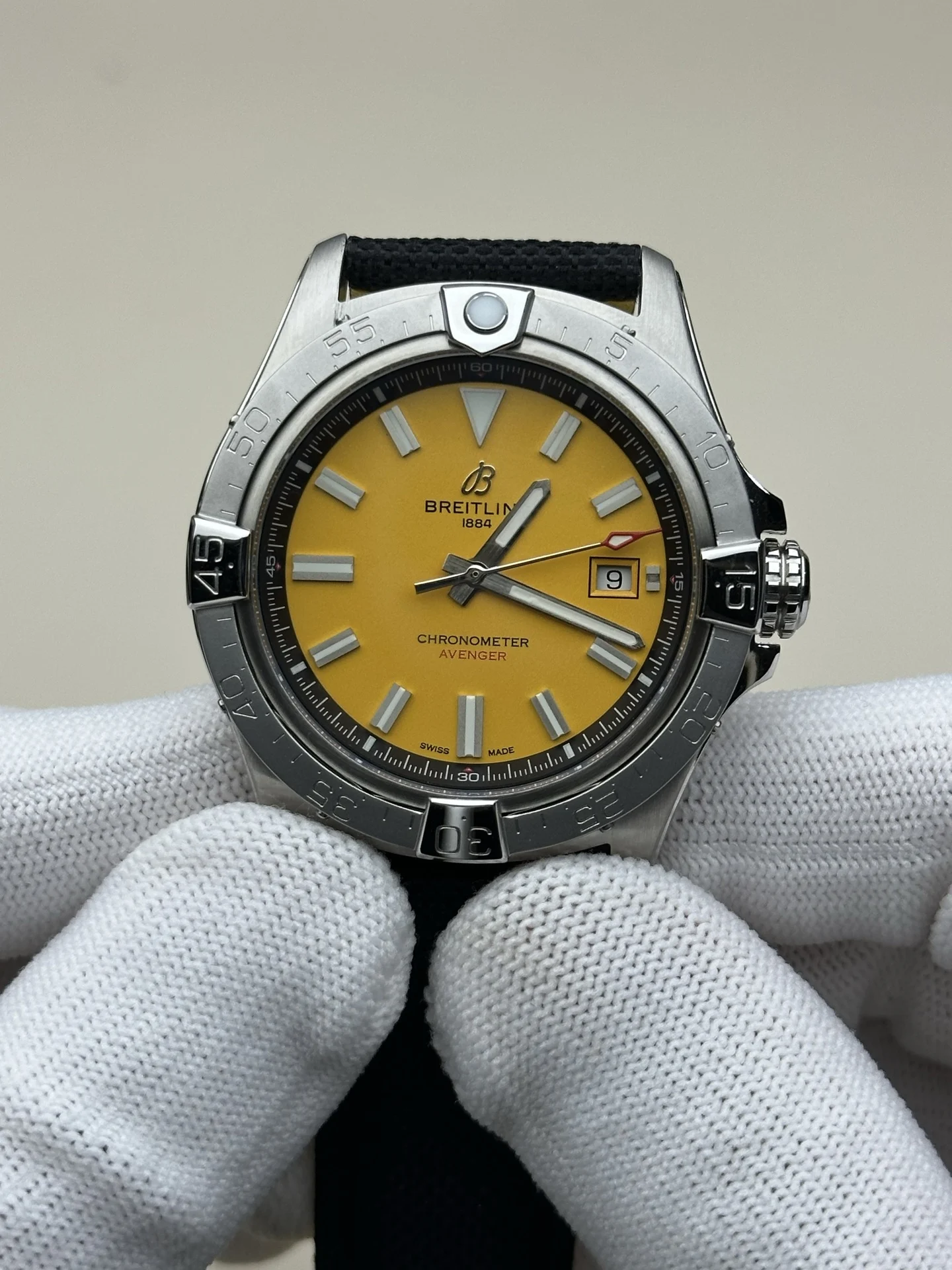Breitling Avenger 42mm — photographed off the sweep