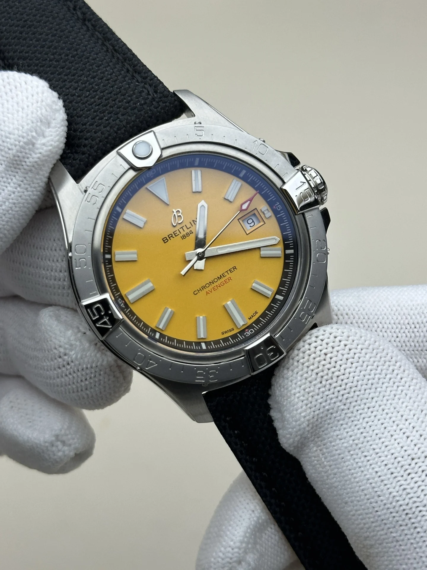 Breitling Avenger 42mm — photographed off the sweep