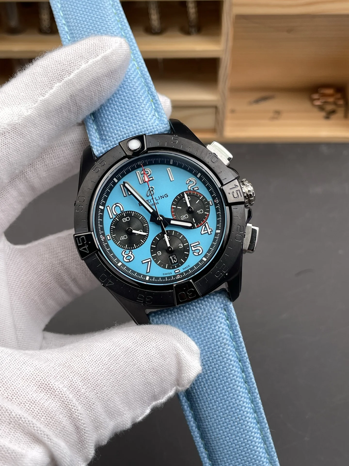 Breitling Avenger 42mm — photographed off the sweep