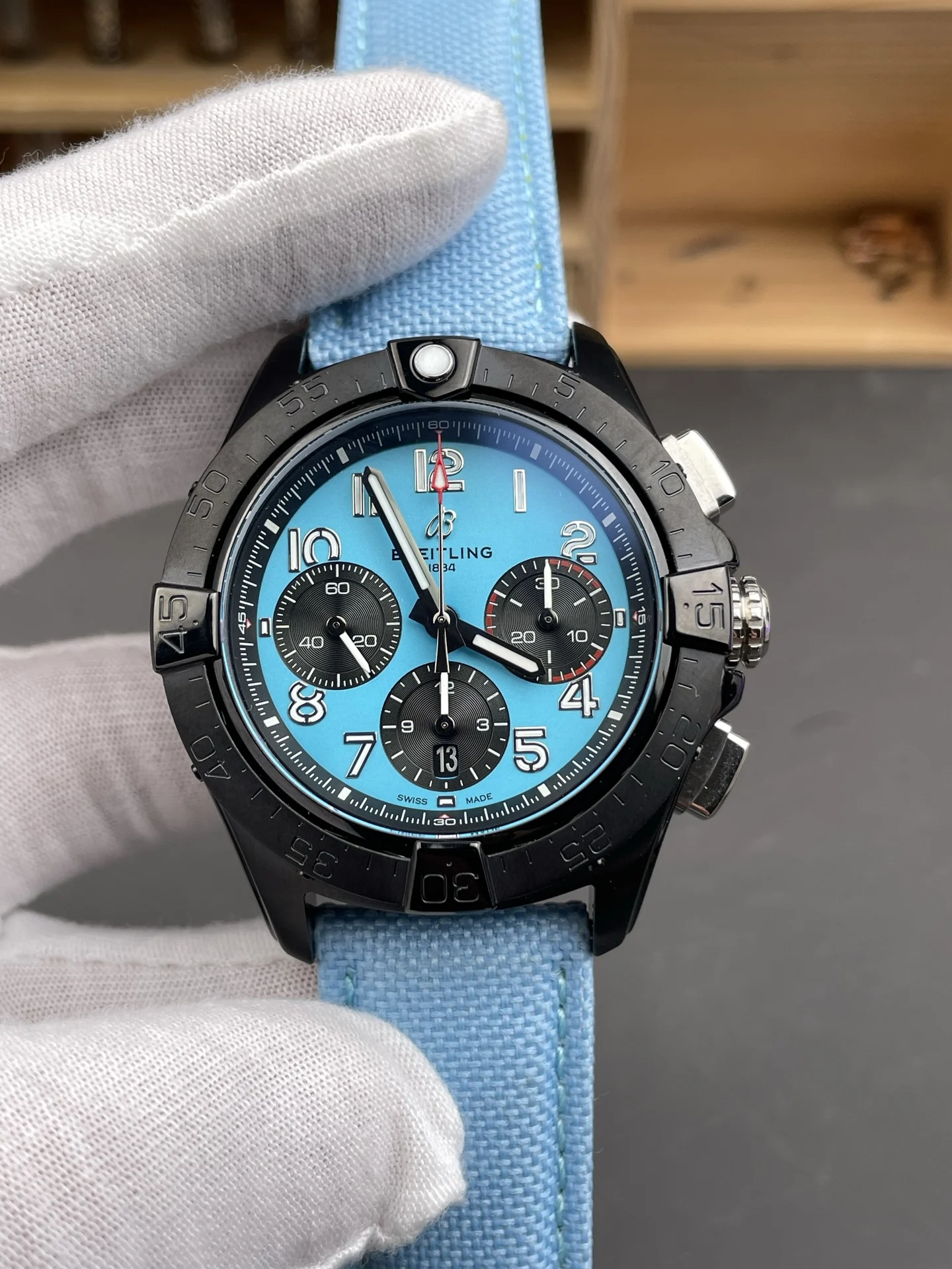 Breitling Avenger 42mm — photographed off the sweep
