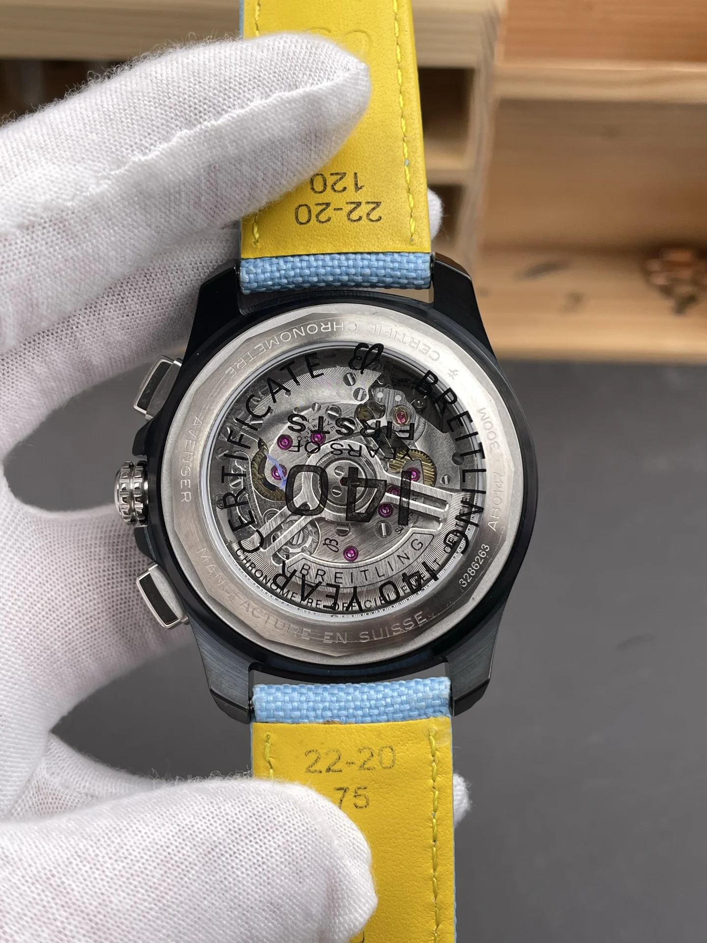 Breitling Avenger 42mm — photographed off the sweep