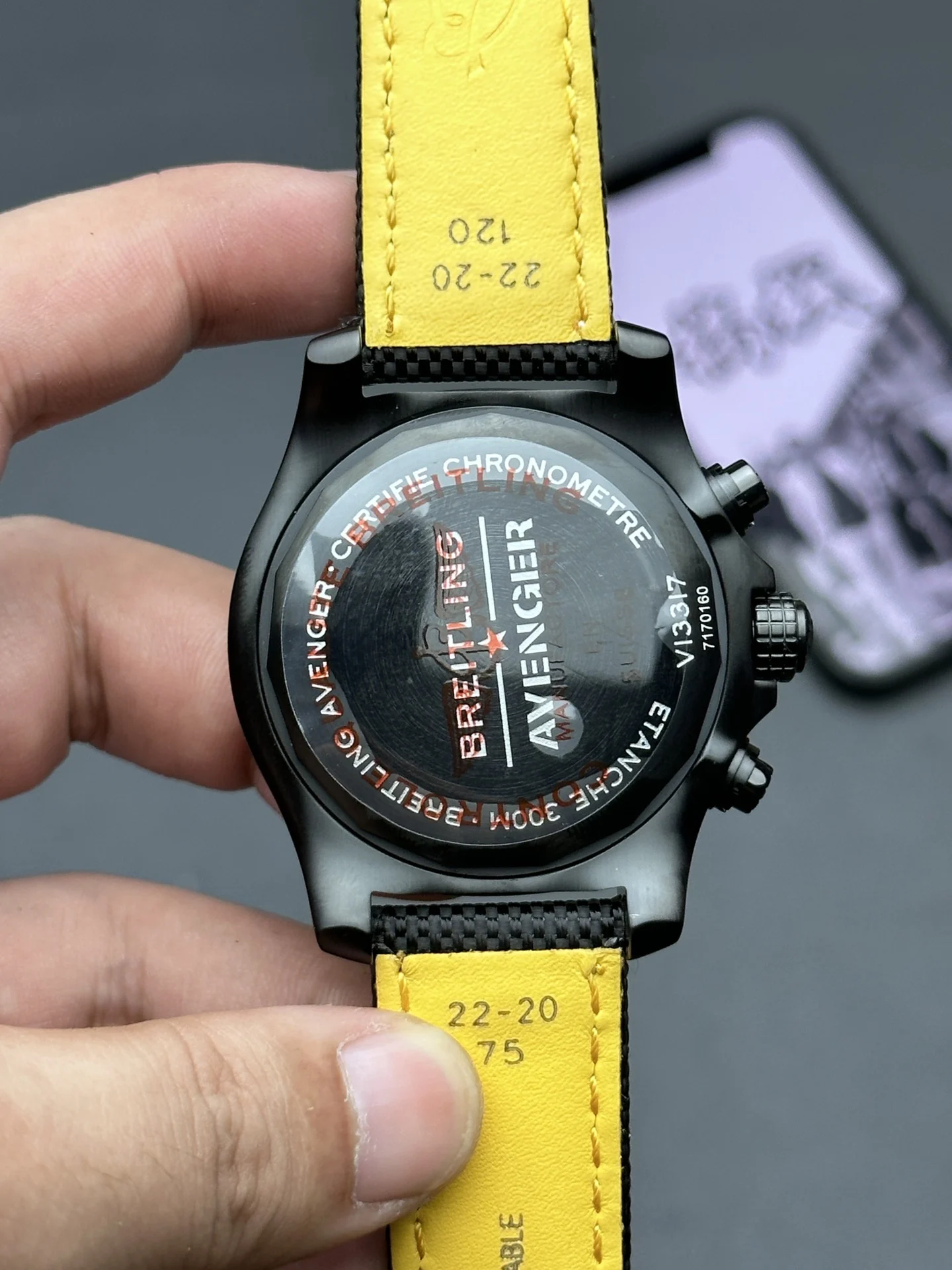 Breitling Avenger — photographed off the sweep