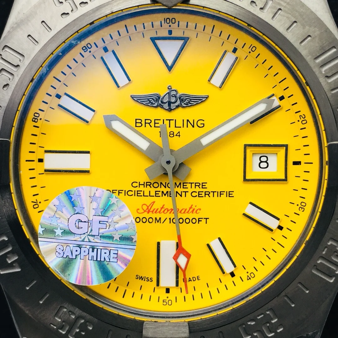Breitling Avenger Steel 45mm — photographed off the sweep