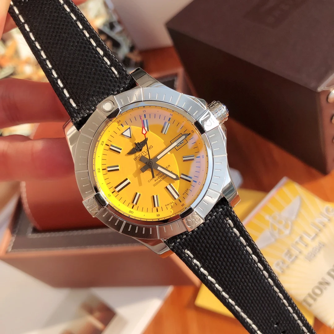 Breitling Avenger Steel 45mm — photographed off the sweep