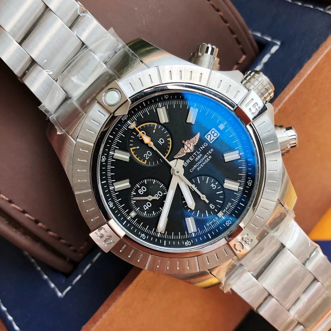 Breitling Avenger Titanium 45mm — photographed off the sweep