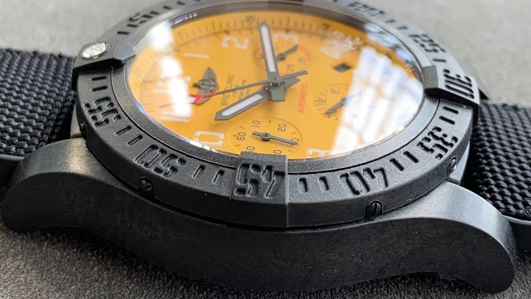 Breitling Avenger Titanium 45mm — photographed off the sweep