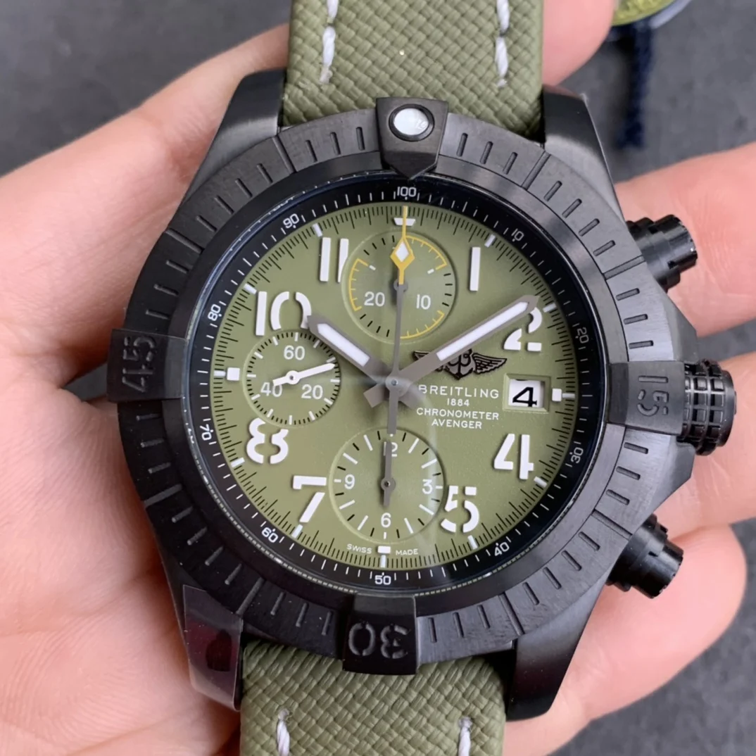 Breitling Avenger Titanium Diamond-Set 45.00mm — photographed off the sweep