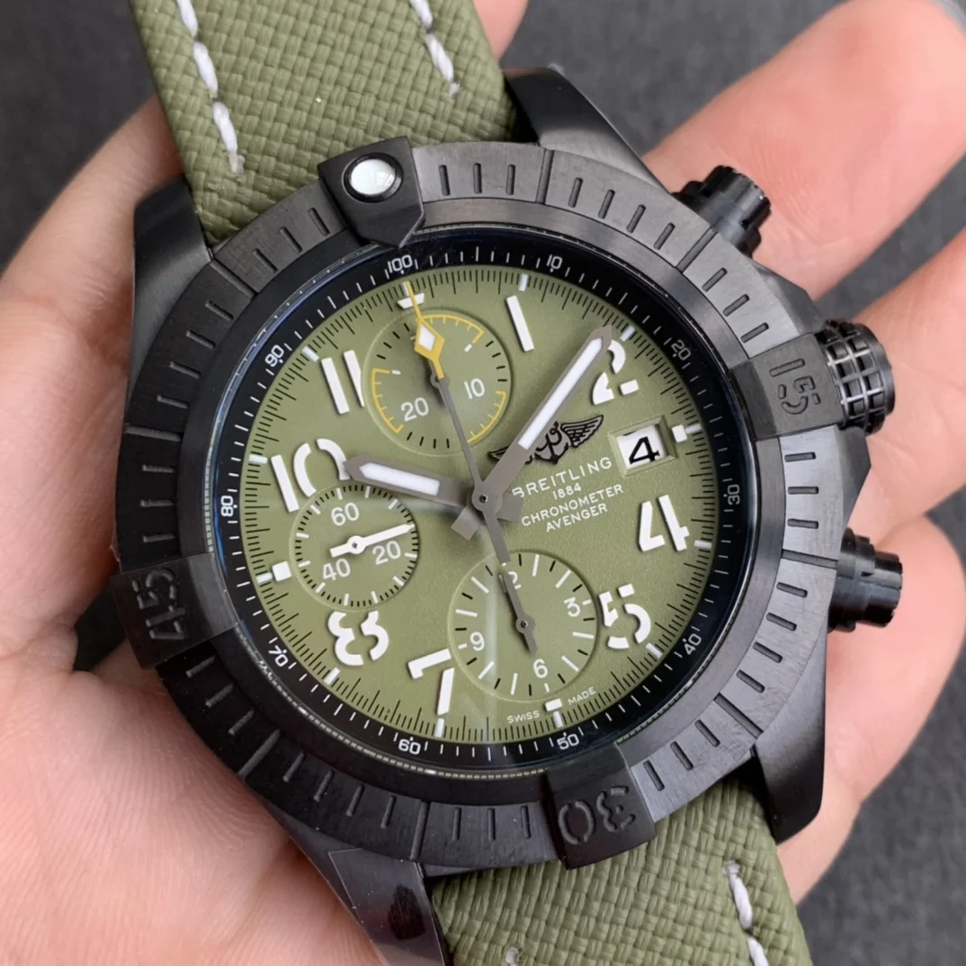 Breitling Avenger Titanium Diamond-Set 45.00mm — photographed off the sweep