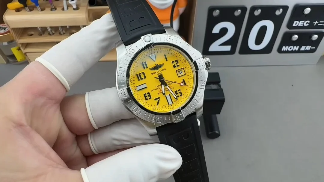 Breitling Avenger Yellow Dial