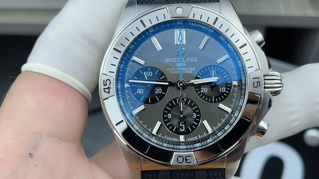 Breitling Bullet Timing — photographed off the sweep