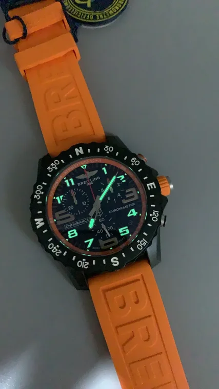 Breitling Carbon Orange Dial