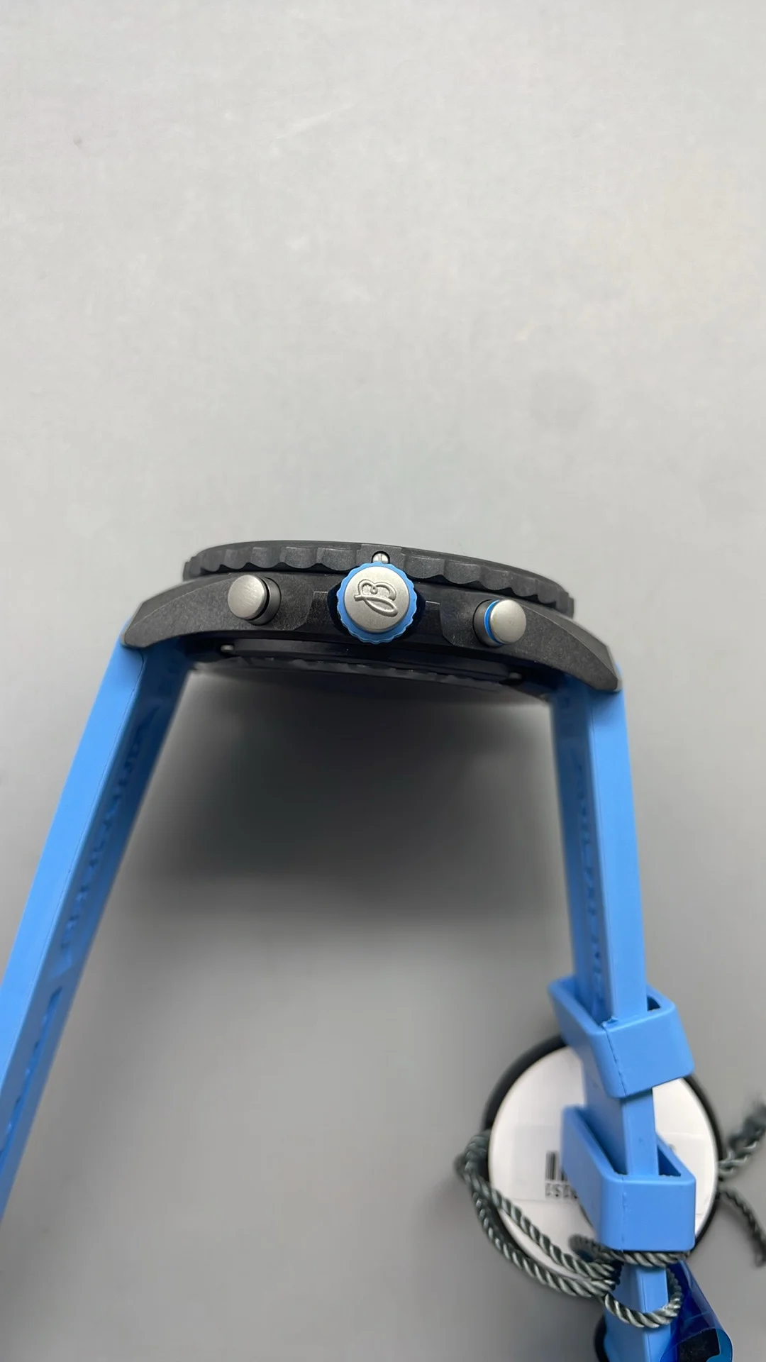 Breitling Carbon — photographed off the sweep